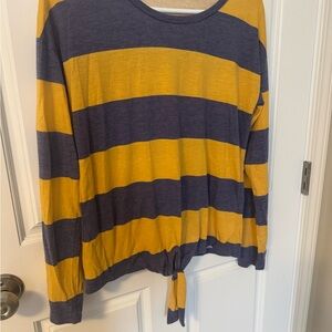 Cloud Chaser Blue and Cream Top